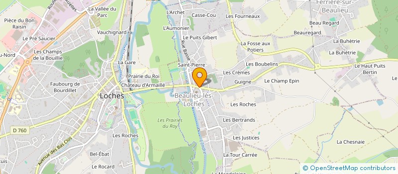 localisation de l'entreprise MONSIEUR MICHEL RAMEL  BEAULIEU-LES-LOCHES