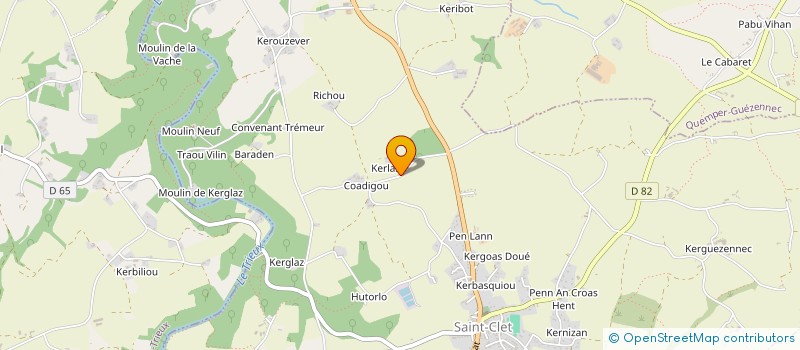 localisation de l'entreprise MONSIEUR MICHEL RAOUL  SAINT-CLET