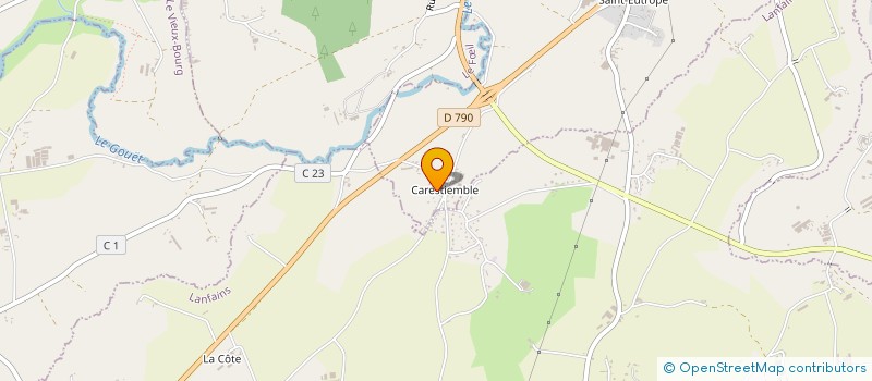 localisation de l'entreprise MONSIEUR MICHEL RAOULT  SAINT-BRANDAN