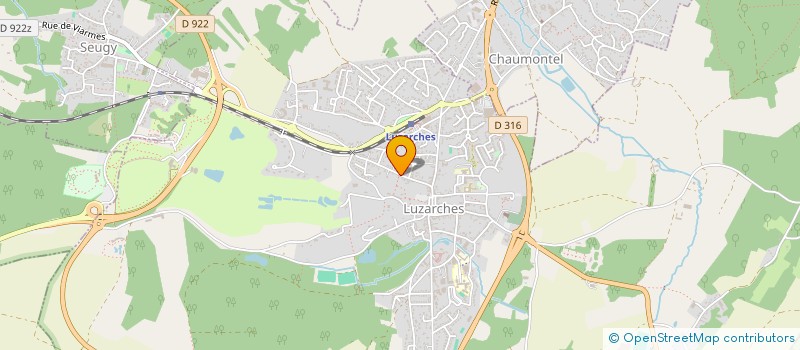 localisation de l'entreprise MONSIEUR MICHEL RAOUST  LUZARCHES