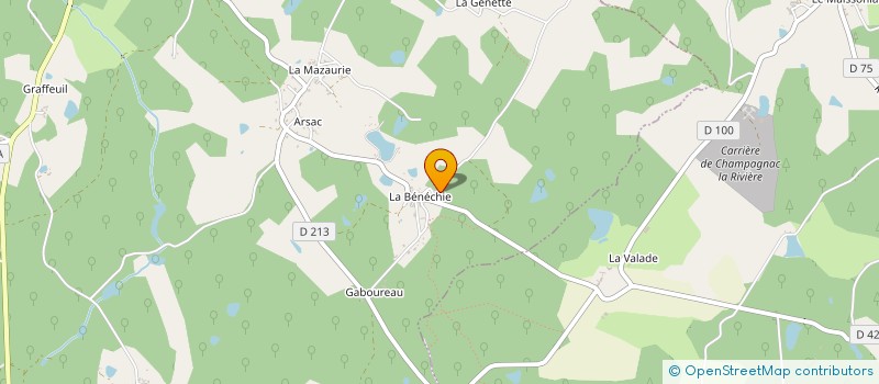 localisation de l'entreprise MONSIEUR MICHEL RATINAUD à CUSSAC