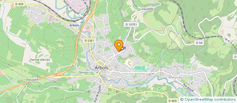 localisation de l'entreprise MONSIEUR MICHEL RATTE  ARBOIS