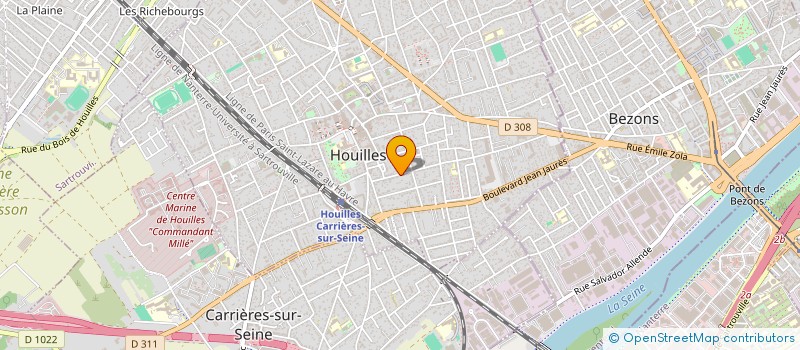 localisation de l'entreprise MONSIEUR MICHEL RAULET  HOUILLES