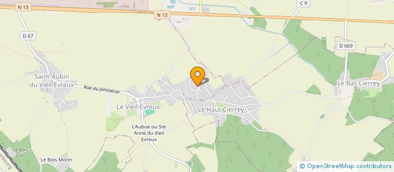 localisation de l'entreprise MONSIEUR MICHEL RAULT  LE VIEIL-EVREUX