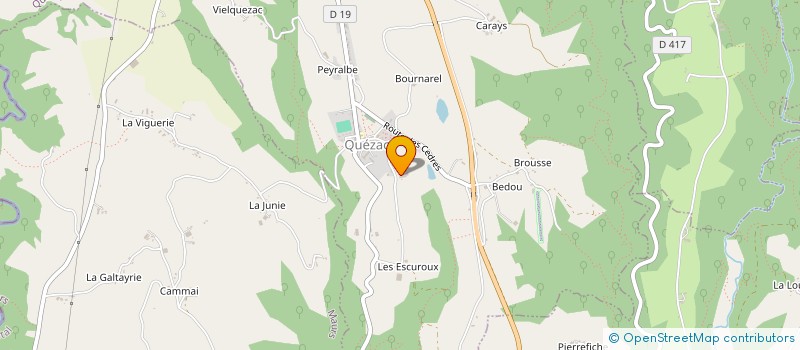 localisation de l'entreprise MONSIEUR MICHEL RAVANEL à QUEZAC