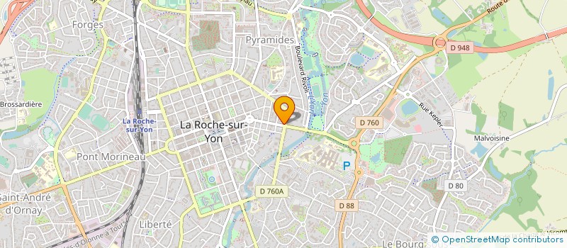 localisation de l'entreprise MONSIEUR MICHEL RAVON à LA ROCHE-SUR-YON