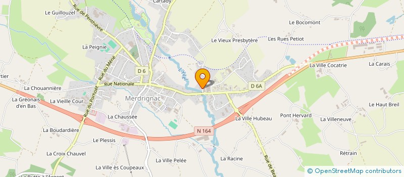 localisation de l'entreprise MONSIEUR MICHEL REBOUX à MERDRIGNAC
