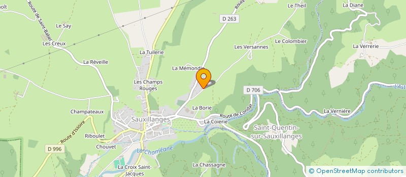 localisation de l'entreprise MONSIEUR MICHEL REDON  SAUXILLANGES