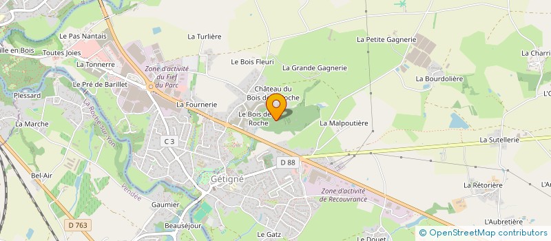 localisation de l'entreprise MONSIEUR MICHEL REDUREAU  GETIGNE