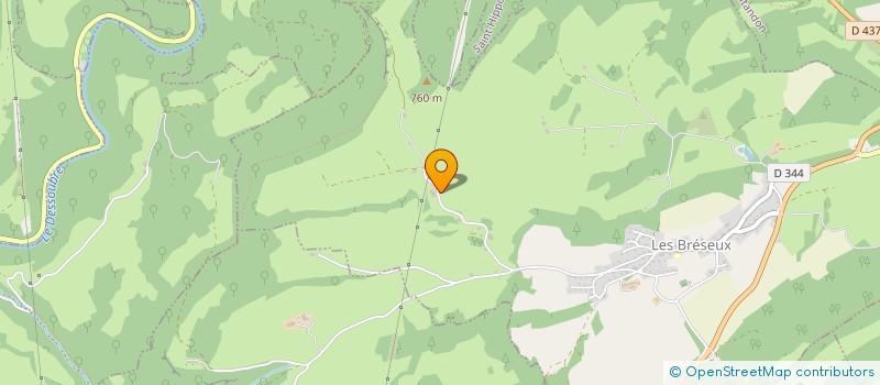 localisation de l'entreprise MONSIEUR MICHEL REGNIER  LES BRESEUX