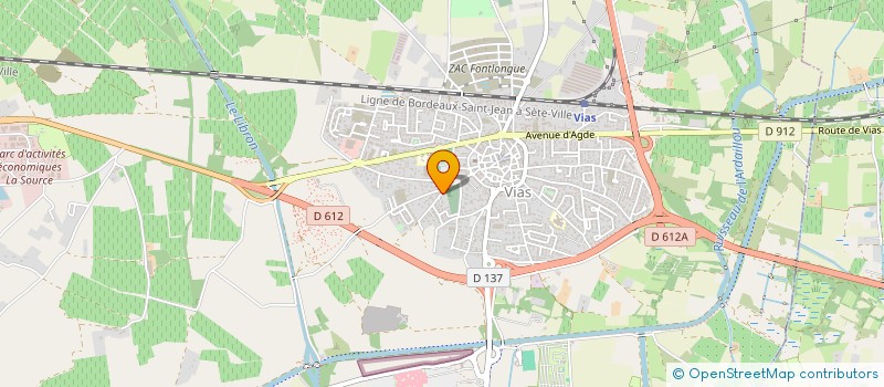 localisation de l'entreprise MONSIEUR MICHEL REINALDOS  VIAS