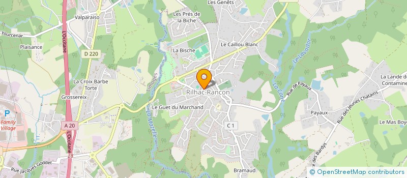 localisation de l'entreprise MONSIEUR MICHEL RENARD  RILHAC-RANCON