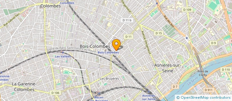 localisation de l'entreprise MONSIEUR MICHEL RENAUD à BOIS-COLOMBES