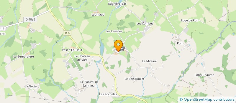 localisation de l'entreprise MONSIEUR MICHEL RENAUD  LOURDOUEIX-SAINT-PIERRE
