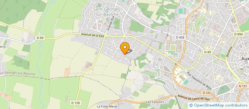 localisation de l'entreprise MONSIEUR MICHEL RENAUD à SAINT-GEORGES-SUR-BAULCHE