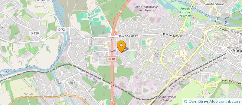 localisation de l'entreprise MONSIEUR MICHEL RENAUD à ANGOULEME
