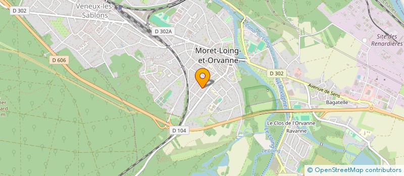 localisation de l'entreprise MONSIEUR MICHEL RENAULT  MORET-LOING-ET-ORVANNE