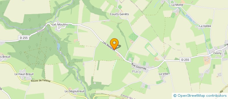 localisation de l'entreprise MONSIEUR MICHEL RENAULT  CESNY-LES-SOURCES