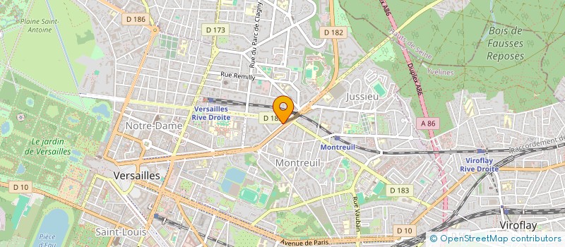 localisation de l'entreprise MONSIEUR MICHEL RENON à VERSAILLES