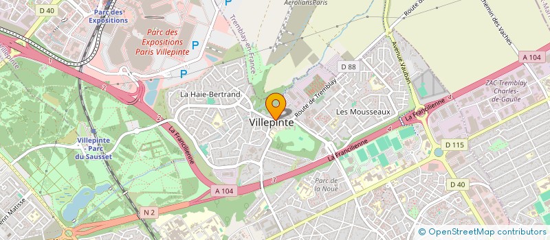localisation de l'entreprise MONSIEUR MICHEL RENY à VILLEPINTE