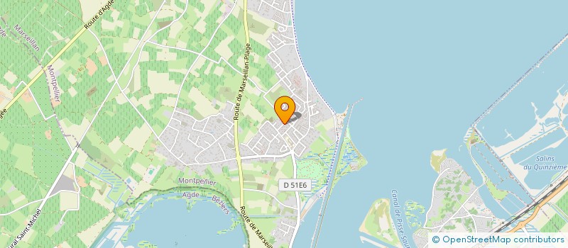 localisation de l'entreprise MONSIEUR MICHEL RESLINGER à MARSEILLAN