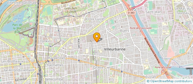 localisation de l'entreprise MONSIEUR MICHEL REVEILLOUX à VILLEURBANNE