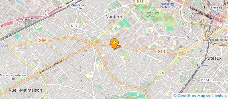 localisation de l'entreprise MONSIEUR MICHEL REVEL  NANTERRE