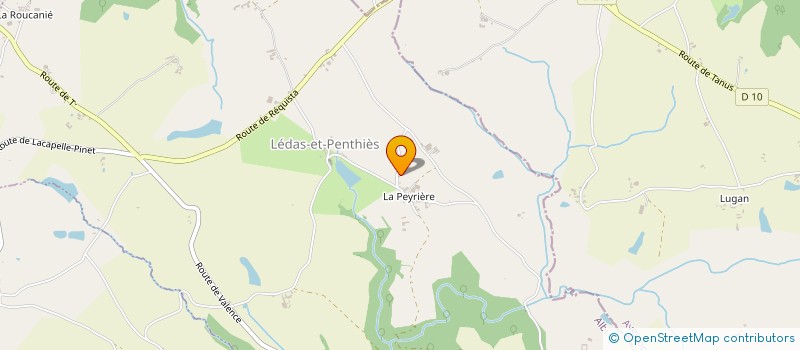 localisation de l'entreprise MONSIEUR MICHEL REVELLAT  LEDAS-ET-PENTHIES