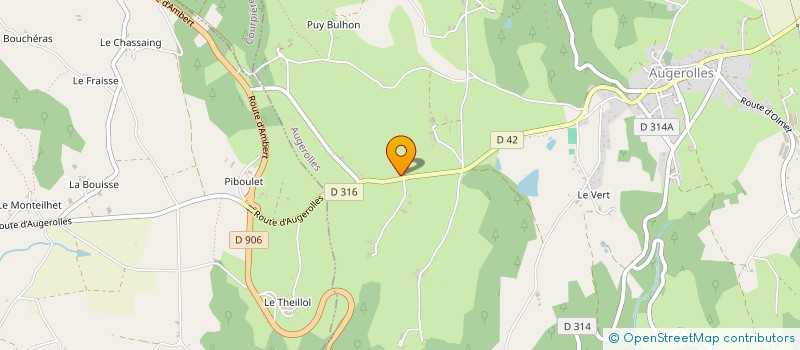 localisation de l'entreprise MONSIEUR MICHEL REYNARD  AUGEROLLES