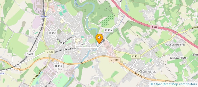 localisation de l'entreprise MONSIEUR MICHEL REYNAUD  RIVES