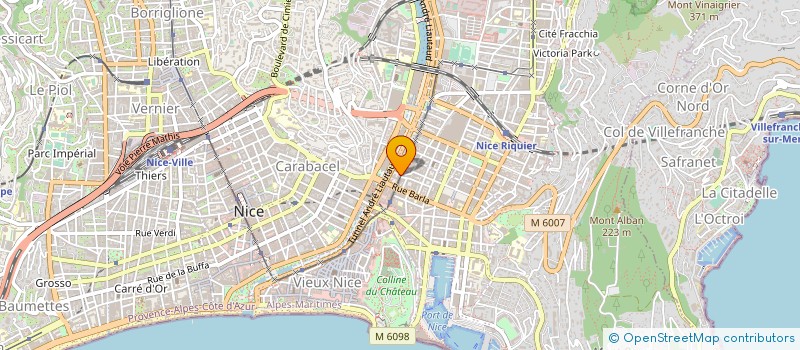 localisation de l'entreprise MONSIEUR MICHEL RHODES à NICE