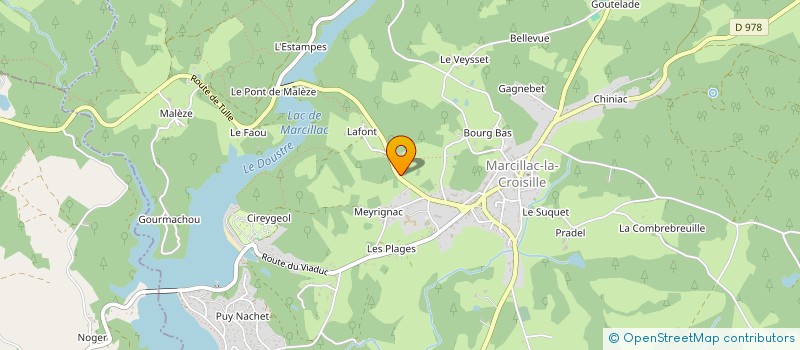 localisation de l'entreprise MONSIEUR MICHEL RICHARD  MARCILLAC-LA-CROISILLE