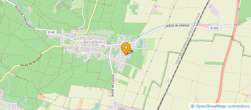 localisation de l'entreprise MONSIEUR MICHEL RICHERT  BERGHEIM