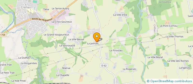 localisation de l'entreprise MONSIEUR MICHEL RICHEUX  CREHEN