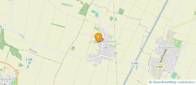 localisation de l'entreprise MONSIEUR MICHEL RIEGERT  HESSENHEIM