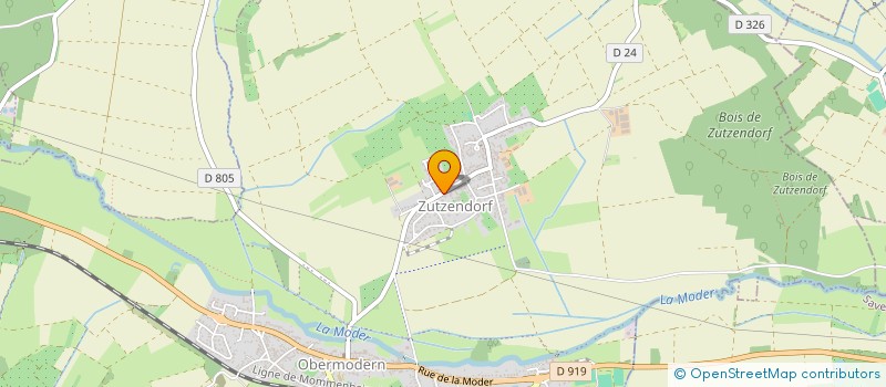 localisation de l'entreprise MONSIEUR MICHEL RIETH  OBERMODERN-ZUTZENDORF