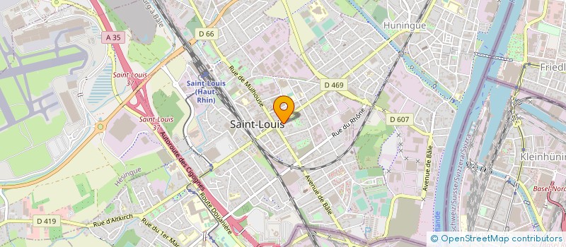 localisation de l'entreprise MONSIEUR MICHEL RIETSCH à SAINT-LOUIS