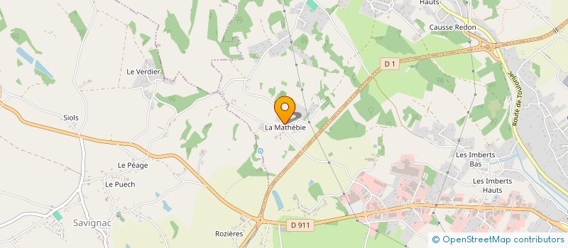 localisation de l'entreprise MONSIEUR MICHEL RIGAL  TOULONJAC