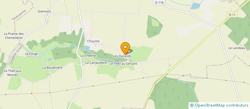 localisation de l'entreprise MONSIEUR MICHEL RIGAUD  LA CHAPELLE VIVIERS