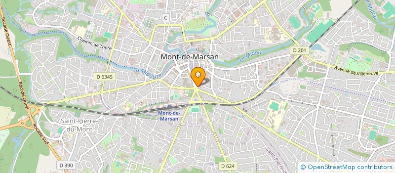 localisation de l'entreprise MONSIEUR MICHEL RIGNAULT  MONT-DE-MARSAN