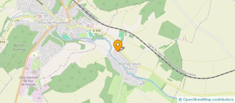 localisation de l'entreprise MONSIEUR MICHEL RIMBERT  BLANGY-SOUS-POIX