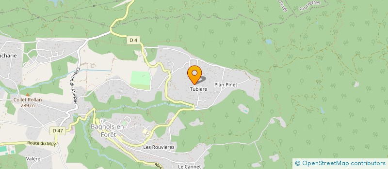 localisation de l'entreprise MONSIEUR MICHEL RINTAUD à BAGNOLS-EN-FORET