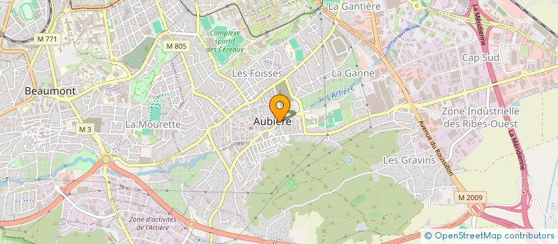 localisation de l'entreprise MONSIEUR MICHEL RIO  AUBIERE