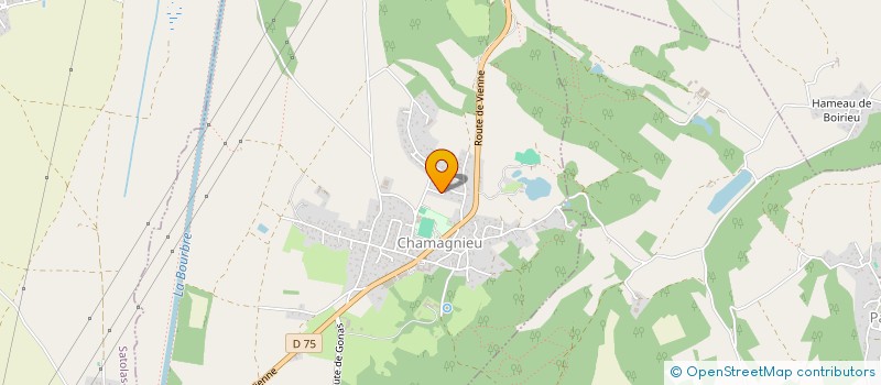 localisation de l'entreprise MONSIEUR MICHEL RIOU  CHAMAGNIEU