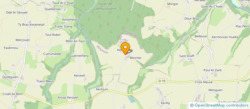 localisation de l'entreprise MONSIEUR MICHEL RIOU  PLOUVORN