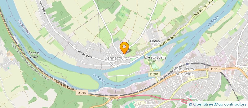 localisation de l'entreprise MONSIEUR MICHEL RISPAL  BENNECOURT