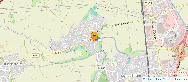 localisation de l'entreprise MONSIEUR MICHEL RITTER  LAMPERTHEIM