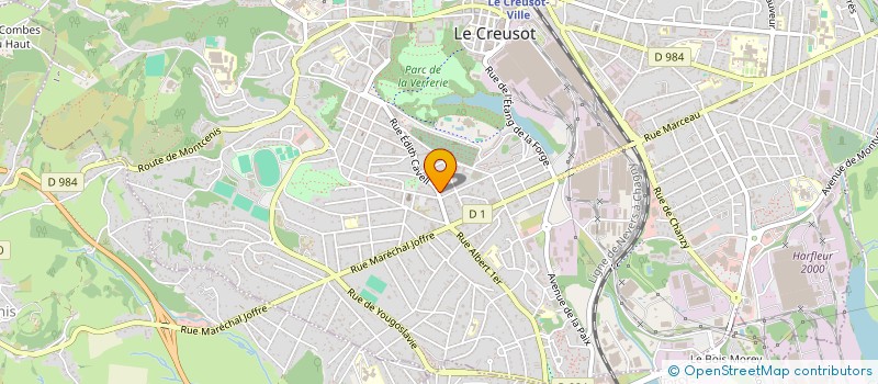 localisation de l'entreprise MONSIEUR MICHEL RIVAS  LE CREUSOT