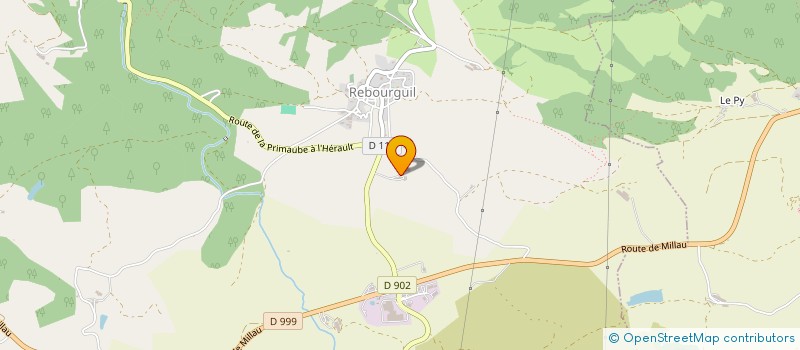 localisation de l'entreprise MONSIEUR MICHEL RIVEMALE  REBOURGUIL