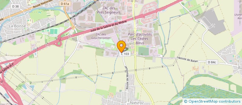 localisation de l'entreprise MONSIEUR MICHEL RIVIERE  NIEVROZ